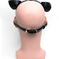 665 Capucha de cachorro bondage - T/U Negro/Morado