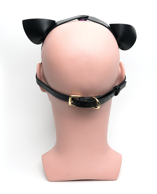 665 Capucha de cachorro bondage - T/U Negro/Morado