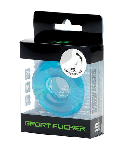 Sport Fucker Anneau pénien dodu - Bleu glacier