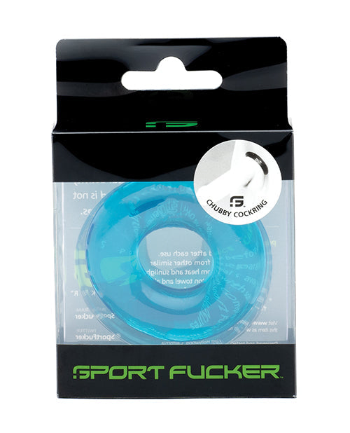 Sport Fucker Anneau pénien dodu - Bleu glacier