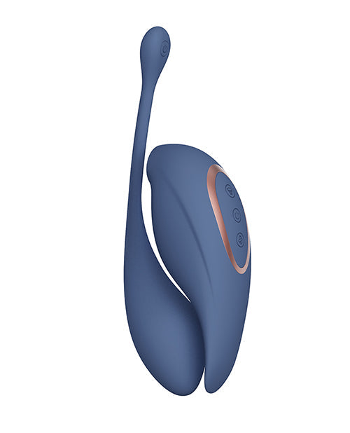 Vibrador Shots Twitch 2 con control remoto Huevo Vibratorio - Gris Azulado