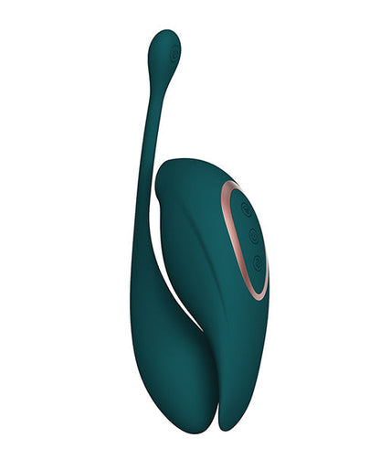 Shots Twitch 2 Vibrador con control remoto en forma de huevo - Verde bosque