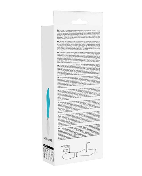 Vibromasseur 10 vitesses en silicone Luminous Athamas - Turquoise