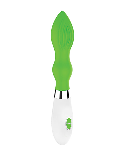 Vibromasseur 10 vitesses en silicone lumineux Astraea Shots - Vert