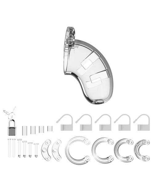 Menottes Cage de chasteté 3,5" modèle 1 - transparente