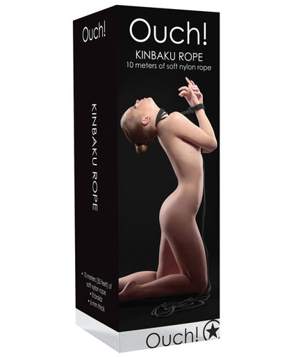 Shots Ouch Kinbaku Rope - Negro
