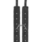 Menottes de cheville en cuir souple Shots Ouch - Noir