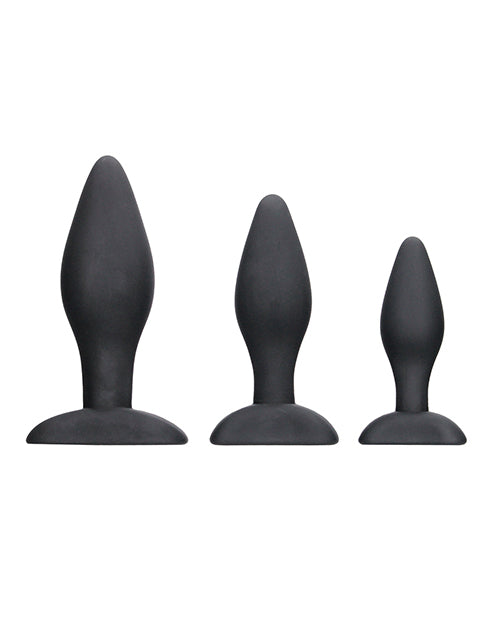 Shots Ouch Apex Butt Plug Set - Noir