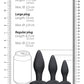 Shots Ouch Apex Butt Plug Set - Noir