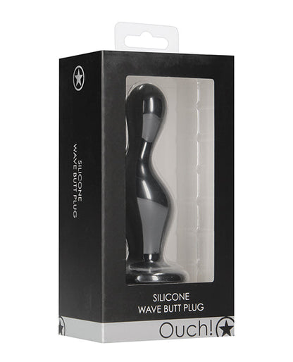 Shots Ouch Wave Butt Plug - Noir