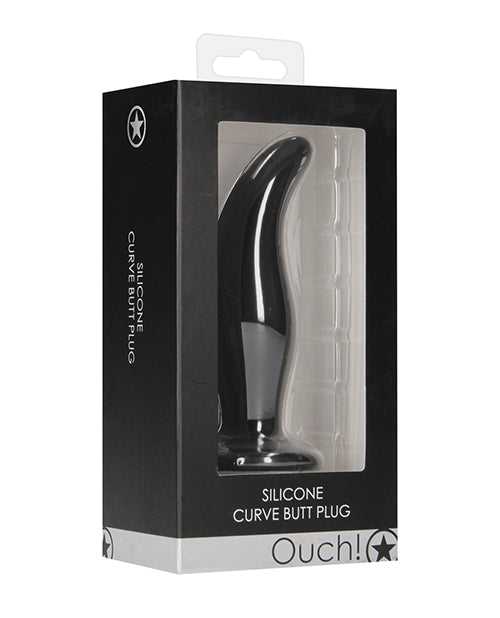 Shots Ouch Curve Butt Plug - Noir