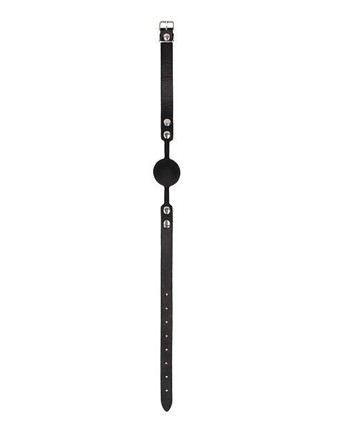 Bâillon boule en silicone Shots Ouch Noir et Blanc - Noir