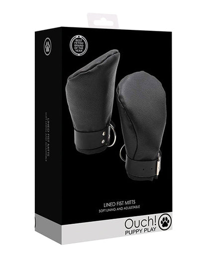 Guantes de Puño Forrados para Juegos de Cachorros Shots Ouch - Negros