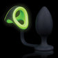 Shots Ouch Tapón Anal con Anillo para Pene y Sujetador de Bolas - Brilla en la Oscuridad