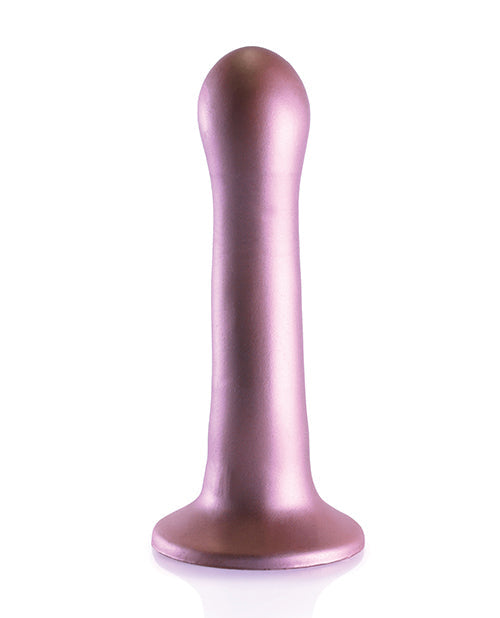 Godemichet G-Spot Courbé et Réaliste 7" | Godemichet Rose Gold à Ventouse