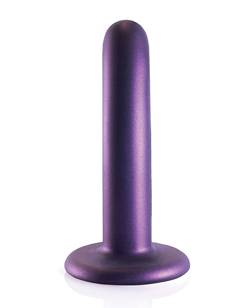 Godemichet géant Shots Ouch 5" | Godemichet lisse à point G | Godemichet ventouse violet métallique