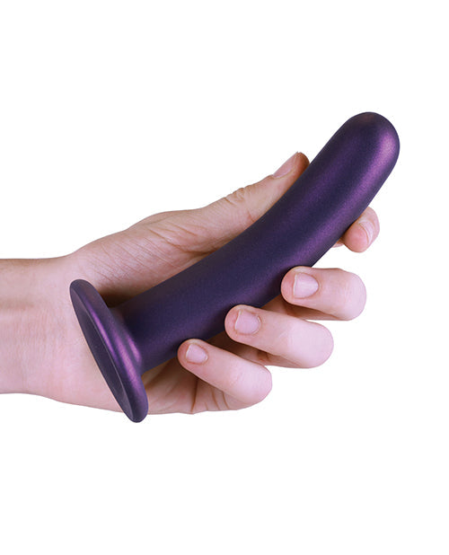Shots Ouch 6" Gros gode | Gode réaliste lisse pour point G | Gode ventouse violet métallique
