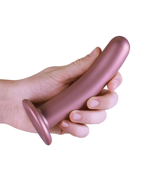Godemiché Shots Ouch 15 cm | Godemiché réaliste et lisse pour le point G | Godemiché en silicone or rose avec ventouse