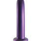 Shots Ouch 7" Gros Godemichet | Godemichet Réaliste Lisse Point G | Godemichet Ventouse Violet Métallique