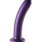 Shots Ouch 7" Gros Godemichet | Godemichet Réaliste Lisse Point G | Godemichet Ventouse Violet Métallique