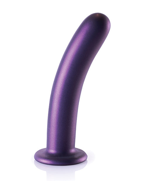 Shots Ouch 7" Gros Godemichet | Godemichet Réaliste Lisse Point G | Godemichet Ventouse Violet Métallique