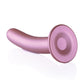 Shots Ouch gros gode de 7" | Gode réaliste lisse pour point G | Gode avec ventouse or rose