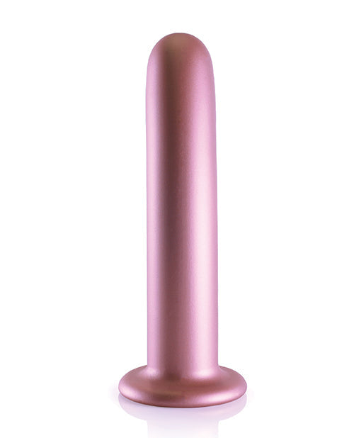 Shots Ouch gros gode de 7" | Gode réaliste lisse pour point G | Gode avec ventouse or rose