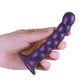 Shots Ouch gros gode de 5 po | Gode perlé réaliste point G | Gode ventouse violet métallique