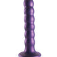 Shots Ouch gros gode de 5 po | Gode perlé réaliste point G | Gode ventouse violet métallique