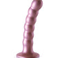 Godemiché Shots Ouch 12,7 cm grand modèle | Grand godemiché perlé pour point G | Godemiché ventouse or rose