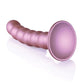 Godemiché Shots Ouch 12,7 cm grand modèle | Grand godemiché perlé pour point G | Godemiché ventouse or rose