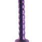 Shots Ouch gros gode de 16,5 cm | Gode réaliste texturé pour point G | Gode ventouse violet métallisé