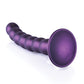 Shots Ouch gros gode de 16,5 cm | Gode réaliste texturé pour point G | Gode ventouse violet métallisé