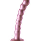 Vibrateur géant 6,5" Shots Ouch | Godemichet perlé pour point G | Godemichet ventouse or rose