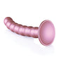 Vibrateur géant 6,5" Shots Ouch | Godemichet perlé pour point G | Godemichet ventouse or rose