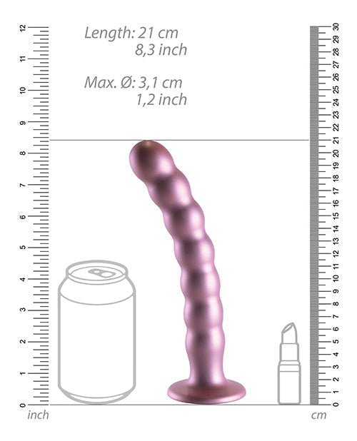 Godemiché Shots Ouch 20 cm | Godemiché réaliste perlé point G | Godemiché ventouse or rose