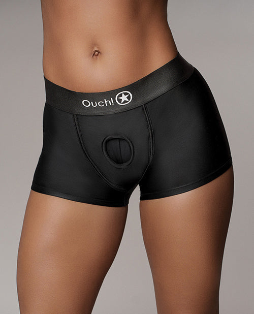 Shots Ouch Boxer Vibrant avec Sangle - Noir M/L