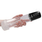 Gode automatique de masturbation Shots Pumped Cyber Pump avec anneau pénien en silicone gratuit - Transparent