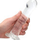 Shots RealRock Large Dildo | Crystal Clear 7" Big Dildo | Transparent Suction Cup Dildo