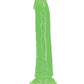 Shots RealRock 7" Big Dildo | Slim Green Realistic Dildo | Glow in the Dark Suction Cup Dildo