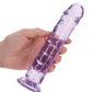 Dildo realista RealRock de Shots | Dildo grande de 20 cm transparente | Dildo morado recto con ventosa