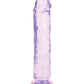 Dildo realista RealRock de Shots | Dildo grande de 20 cm transparente | Dildo morado recto con ventosa
