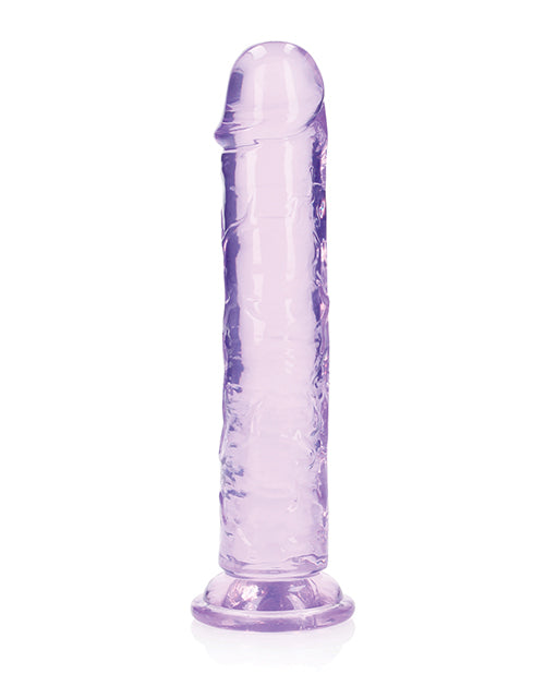 Dildo realista RealRock de Shots | Dildo grande de 20 cm transparente | Dildo morado recto con ventosa