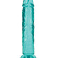 Dildo realista Shots RealRock | Dildo grande de 25 cm cristalino | Dildo recto con ventosa
