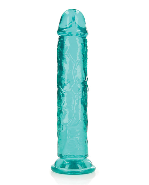 Dildo realista Shots RealRock | Dildo grande de 25 cm cristalino | Dildo recto con ventosa
