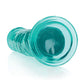 Dildo realista Shots RealRock | Dildo grande de 25 cm cristalino | Dildo recto con ventosa