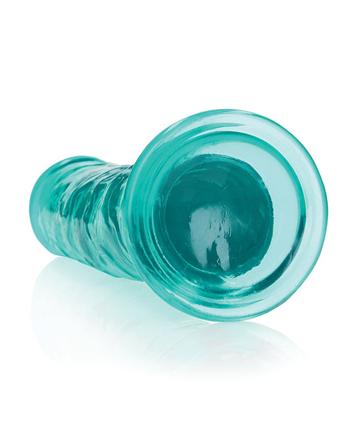 Dildo realista Shots RealRock | Dildo grande de 25 cm cristalino | Dildo recto con ventosa