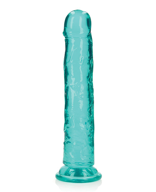 Dildo realista Shots RealRock | Dildo grande de 25 cm cristalino | Dildo recto con ventosa