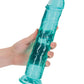 Dildo realista Shots RealRock | Dildo grande de 25 cm cristalino | Dildo recto con ventosa