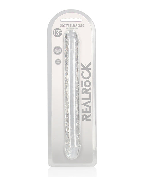 Dildo anal de roca real Shots | Dildo grande transparente de 33 cm | Dildo doble | Dildo gigante transparente